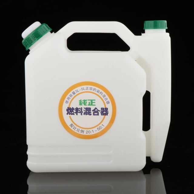 Botella de mezcla de combustible Baoblaze 5L de plástico para Motosierra