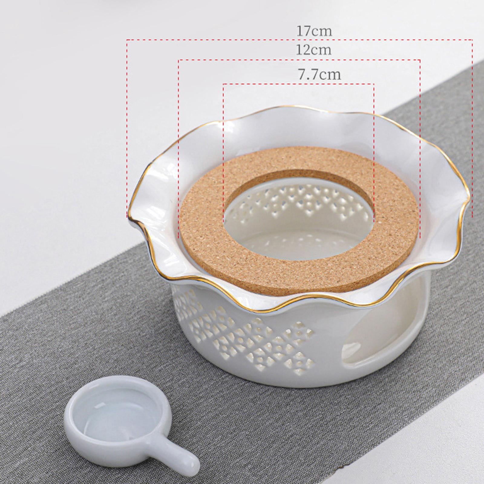 Ceramic Tea Warmer Stove Samovar Candle Camping Portable Japanese Tea Fire Stove Travel Catering Tea Heater