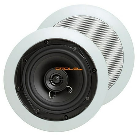 Cmple 5 25 Surround Sound 2 Way In Wall In Ceiling Speakers Pair Round