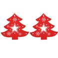 thumbnail image 1 of 50 Pcs Wooden Pendant Decorative Ornament Home DIY Accessory Painted Artware Xmas Tree Red, 1 of 8