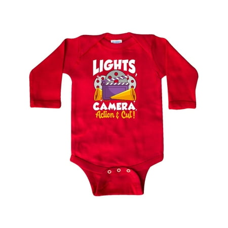 

Inktastic Film Directing Future Movie Director Gift Baby Boy or Baby Girl Long Sleeve Bodysuit