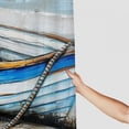 thumbnail image 3 of Awypu Shower Curtain Set Boat Still Life Painting Modern Nautical Pictures Aesthetic Artwork White, 3 of 7