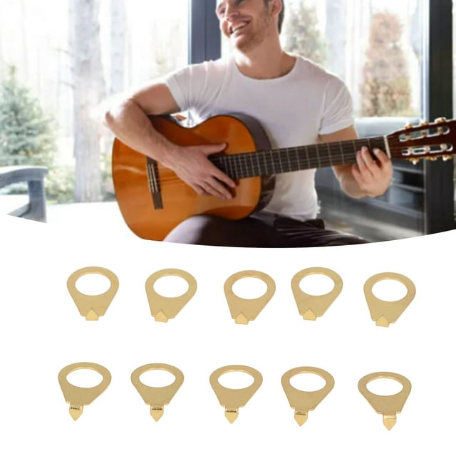 10PCS Guitar Knobs Pointer Indicator Plate Iron Guitar Potentiometer Indicator Spacer ForElectric Guitar