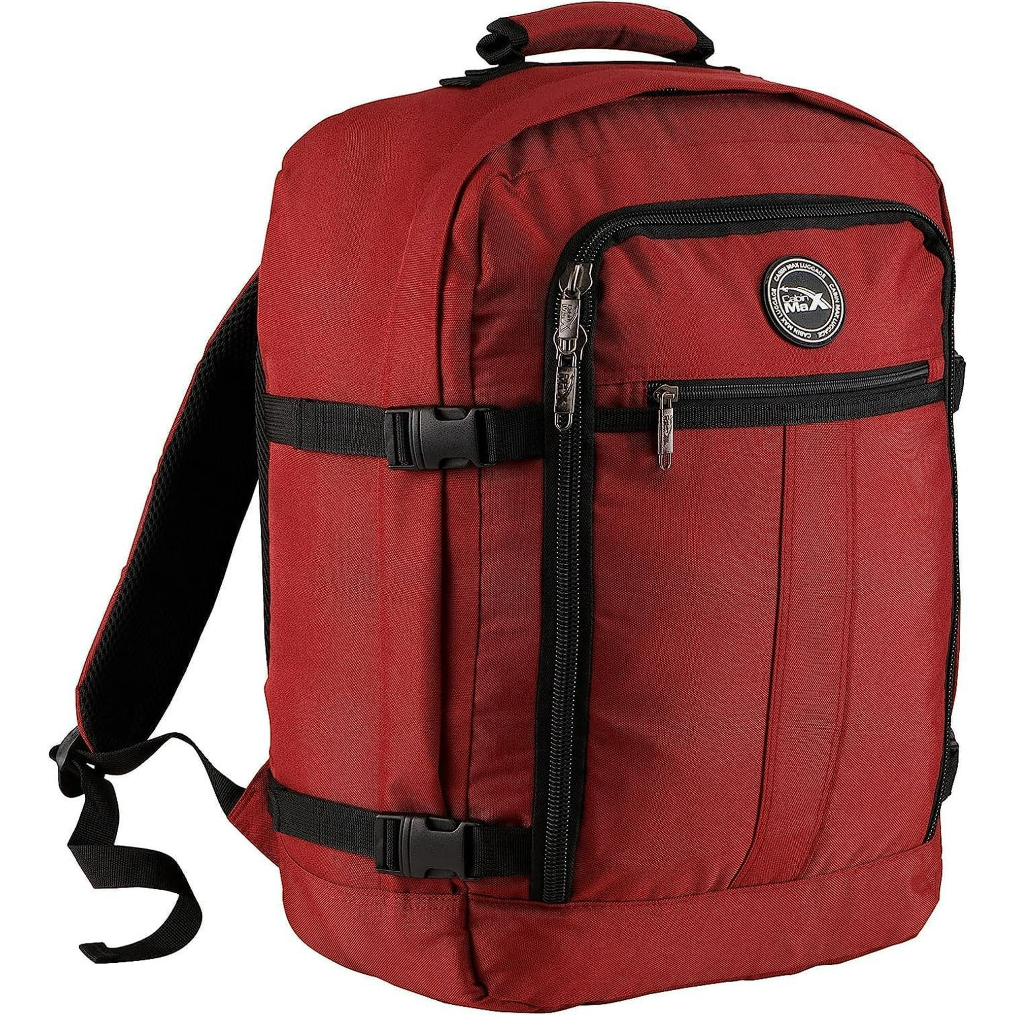 Cabin Max Metz 30L Travel Bag 18x14x8inch 45x36x20cm Backpack Weekender Bag Ideal Underseat Carry on Luggage Fits Southwest Airlines and Many More Oxide Red Walmart