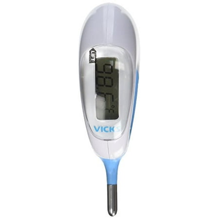 Rectal Thermometer for Newborns to Age 3 100% Plastic Large Backlit LCD (The Best Thermometer For Newborn)