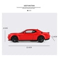 thumbnail image 3 of Modelo de Auto Dodge Challenger Hellcat 1:32 de Metal Fundido, 3 of 7