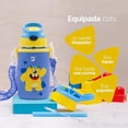 thumbnail image 3 of Botella de Agua para Niños 473ml Frijolín | Con Funda, 2 Tapas, 2 Popotes y Cepillo | Libre de BPA | B Life, 3 of 6