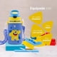 thumbnail image 3 of Botella de Agua para Niños 473ml Frijolín | Con Funda, 2 Tapas, 2 Popotes y Cepillo | Libre de BPA | B Life, 3 of 6