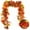 01-A-Orange-69inch, variant on Fall Decorations Garland Simulation Maple Leaf Rattan Decorations Door and Window Fall Thanksgiving Decoration Halloween Gifts (69inch)