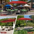 thumbnail image 4 of Costway 97.20" Wine Market Patio Umbrella, Fade-Resistant, 4 of 9