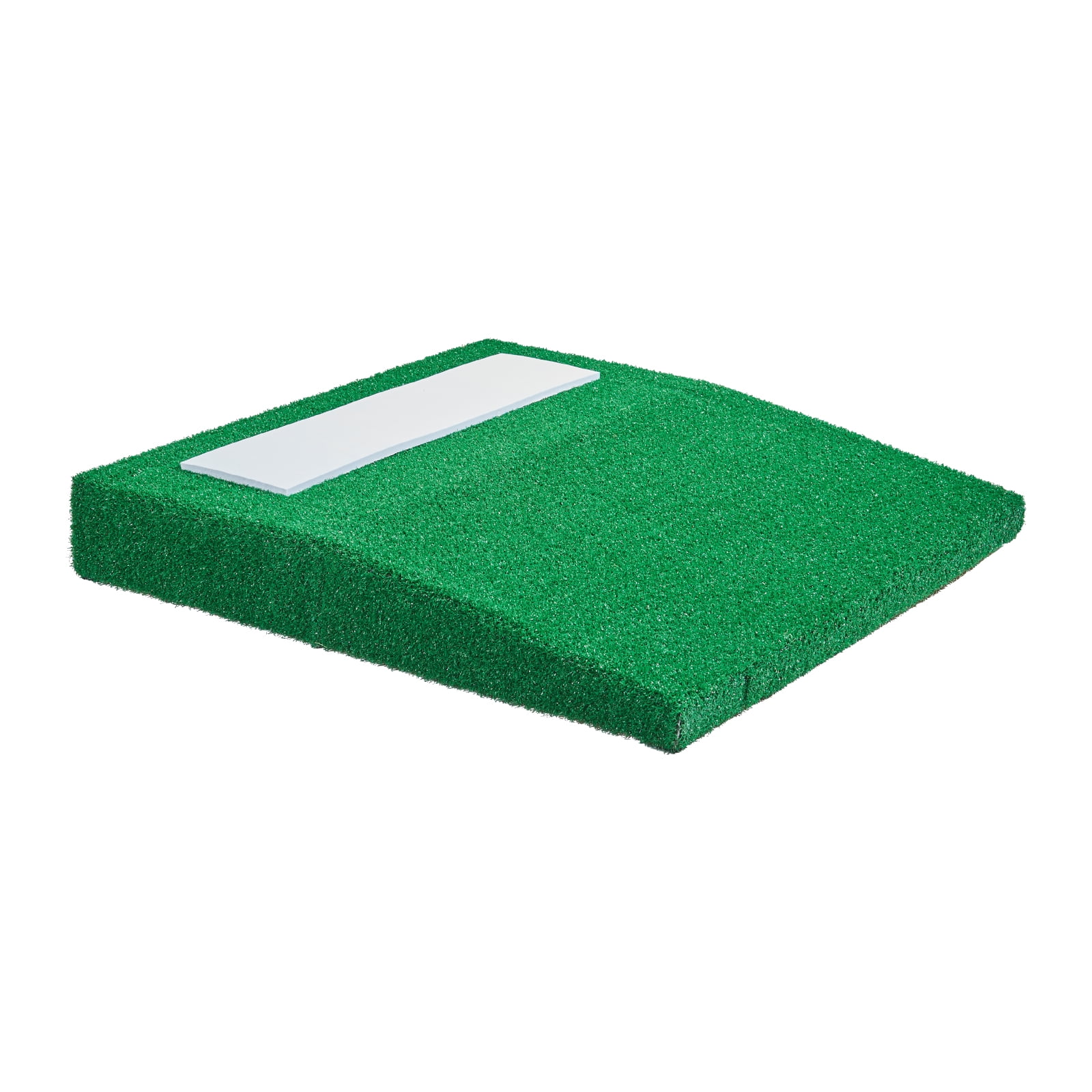 KFFKFF Pitching Hill, Mobile Baseball Thrower's Hill, 31 in Indoor Outdoor Throwing Exercise and Training Gear, Softball Throwing Helpers with Durable Grass, Pitching Leather, Transport Handle