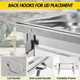 thumbnail image 5 of Huisuilinss Chafing Dishes For Buffet,8Qt Chafing Dish Buffet Set,Stainless Steel Buffet Servers And Warmers,Rectangular Food Warmers With Lid For Parties Events Catering, 5 of 7