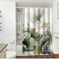 Frosted Shower Curtain Canvas Curtains 72 Rubber for Toilet Bathroom