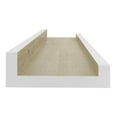thumbnail image 6 of Wall Shelves 4 Pcs - White & Sonoma Oak Floating Shelves 15.7"x3.5"x1.2" - Modern Decorative Shelves for Books, Collectibles, Home Decor - Easy Mount Storage, 6 of 9