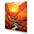 thumbnail image 2 of Designart "Bold Landscape Of Canyon Desert Sunset I" Canyon Wall Decor, 2 of 7
