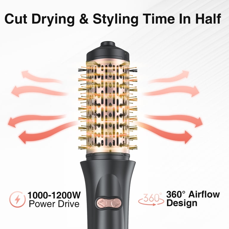 Hair styler thermal blow dry brush Buy Bombae 3 In 1 Thermal Blowout Round Brush - Volumiser Straightener Curler Online