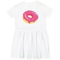 thumbnail image 3 of Inktastic Pink Donut with Sprinkles Girls Toddler Dress, 3 of 5