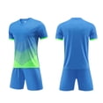 thumbnail image 3 of Piuwrlz Kids Sets Boys Short Outfit Sets Summer Crew Neck T-Shirt and Shorts Set Light Blue Size 3XS, 3 of 7