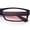 Black Frame - Pink Lens, variant on SA106 Mens Hippie Hustler Color Lens Narrow Rectangular Black Frame Sunglasses Pink Lens