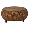 thumbnail image 3 of Gallerie Decor Bali Breeze Low Round Transitional Wood Accent Table in Natural, 3 of 5