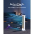 thumbnail image 5 of Portable Evaporative Air Cooler: 41" Bladeless Tower Fans Swamp Cooler for Bedroom, Office, Standing That Blow Cold with 12H Timer, 3 Speeds, 4 Modes, 20FT Remote, 80° Oscillating, 5 of 5