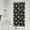Pioneer Flower Floral Print Pattern-2, variant on Football and Flower Black Pattern Modern Waterproof Shower Curtain Set with 12 Hooks, Washable Decorative Bathroom Shower Curtain