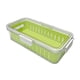 thumbnail image 2 of Contenedores para almacenar frutas y verduras en el refrigerador con coladores de drenaje extraíbles. Verde, 2 of 9