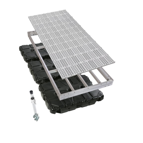 PlayStar Aluminum Floating Dock, 10 ft 4 ft 48 in
