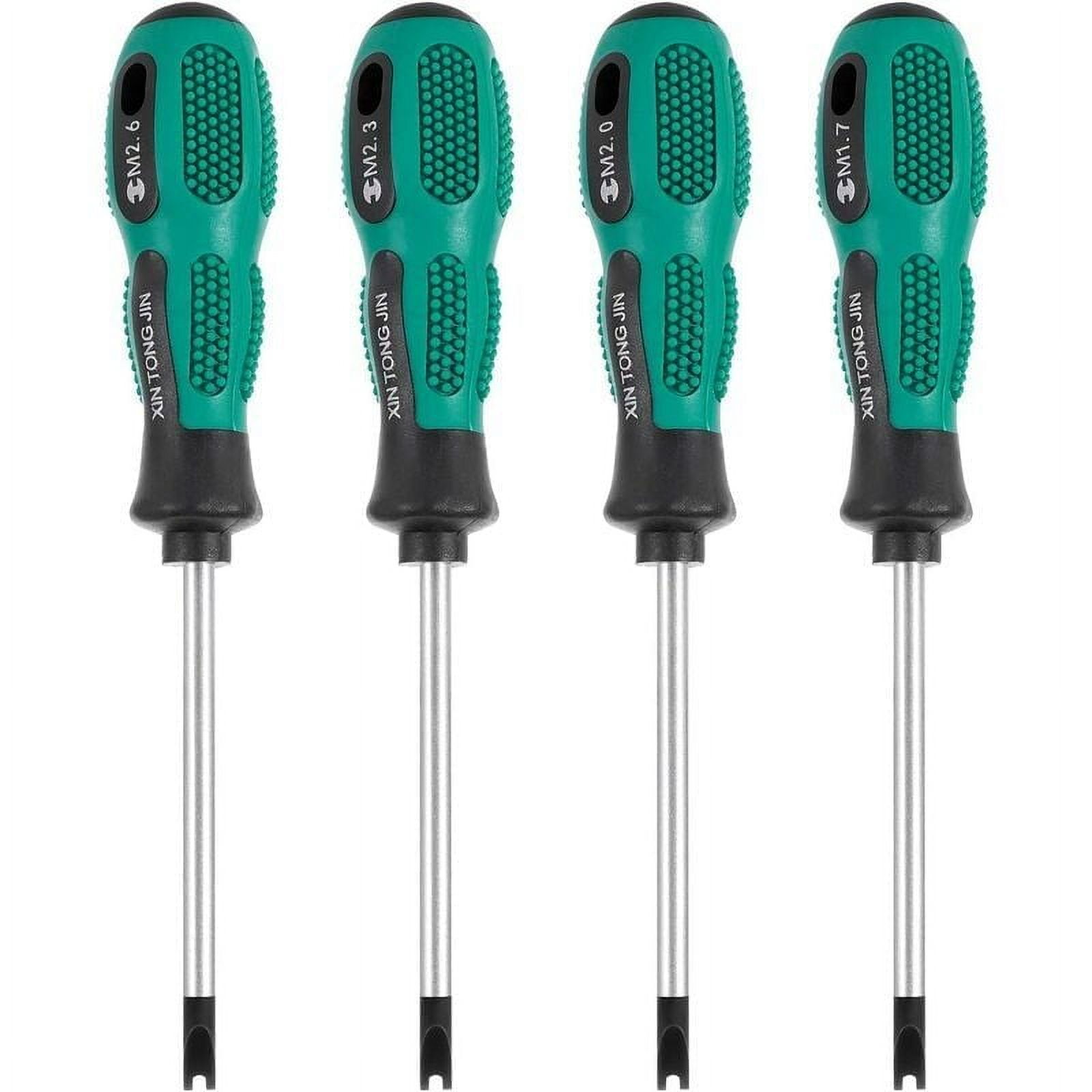 Versatile Hand Tool Kit, Heat Treated Chrome-Vanadium Shaft For Unmatched Strength And Durability, Direct Insertion Handle Offers Ease Of Use And Control (4pcs/Set)