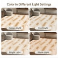 thumbnail image 7 of ODIKA 4'x6' Ivory Yellow Waves Apricot Design Washable Area Rug Modern Abstract Pattern with Subtle Curves for Home Office, Under Desk, Non-Slip Chair-Friendly, Flatwoven, 7 of 7