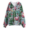 thumbnail image 4 of larppty Women Christmas Hoodies Fashion Casual Jacket Xmas Zip Up Long Sleeve Lightweight Coats with Pocket 2025 Fall Clothes (Bronze, S), 4 of 6