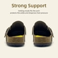 thumbnail image 3 of Genuine Suede Clogs for Women Sandals Cork Footbed,Women Slip On Slippers Clog Indoor Outdoor Mules Leather Potato Shoes with Arch Support, 3 of 6