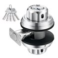 thumbnail image 1 of Cerradura con cerrojo EASILOK Twist to Lock sin llave con botón antidesbloqueo. Un pestillo nocturno no se puede abrir en el interior. Mantiene la cerradura de la puerta delantera bloqueada y desbloqu, 1 of 1