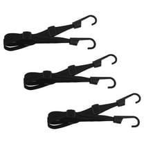 MLINS  3 Pcs Motorcycle Strap Ratchet Straps Cargo Elastic Band Black