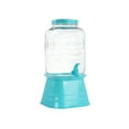 thumbnail image 2 of Gibson Home 13095102RR Chiara 2 GL - Glass Lid & Metal Base - Blue - Dispenser, 2 of 5