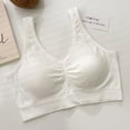thumbnail image 3 of Women's Large Size Casual Simple Latex Fixed Cup Bra Soft And Skin Friendly Comfortable To The Body., 3 of 3