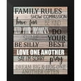 thumbnail image 2 of Kimberly, Allen 20x24 Black Modern Framed Museum Art Print Titled - Family Rules, 2 of 5