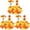 Multicolour 3PCS, variant on CY5O5ee 20 Pieces Artificial Orange Flowers Heads DIY MarigoldFlower Wreath Garland for Festival Wedding Party Birthday Halloween Home Decorations