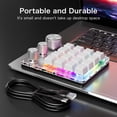 thumbnail image 3 of 16-Key Customizable Programming Keypad, 3 Knobs Macro Mechanical Keyboard, Bluetooth/Wireless/Wired Gaming Pad, White, 3 of 9