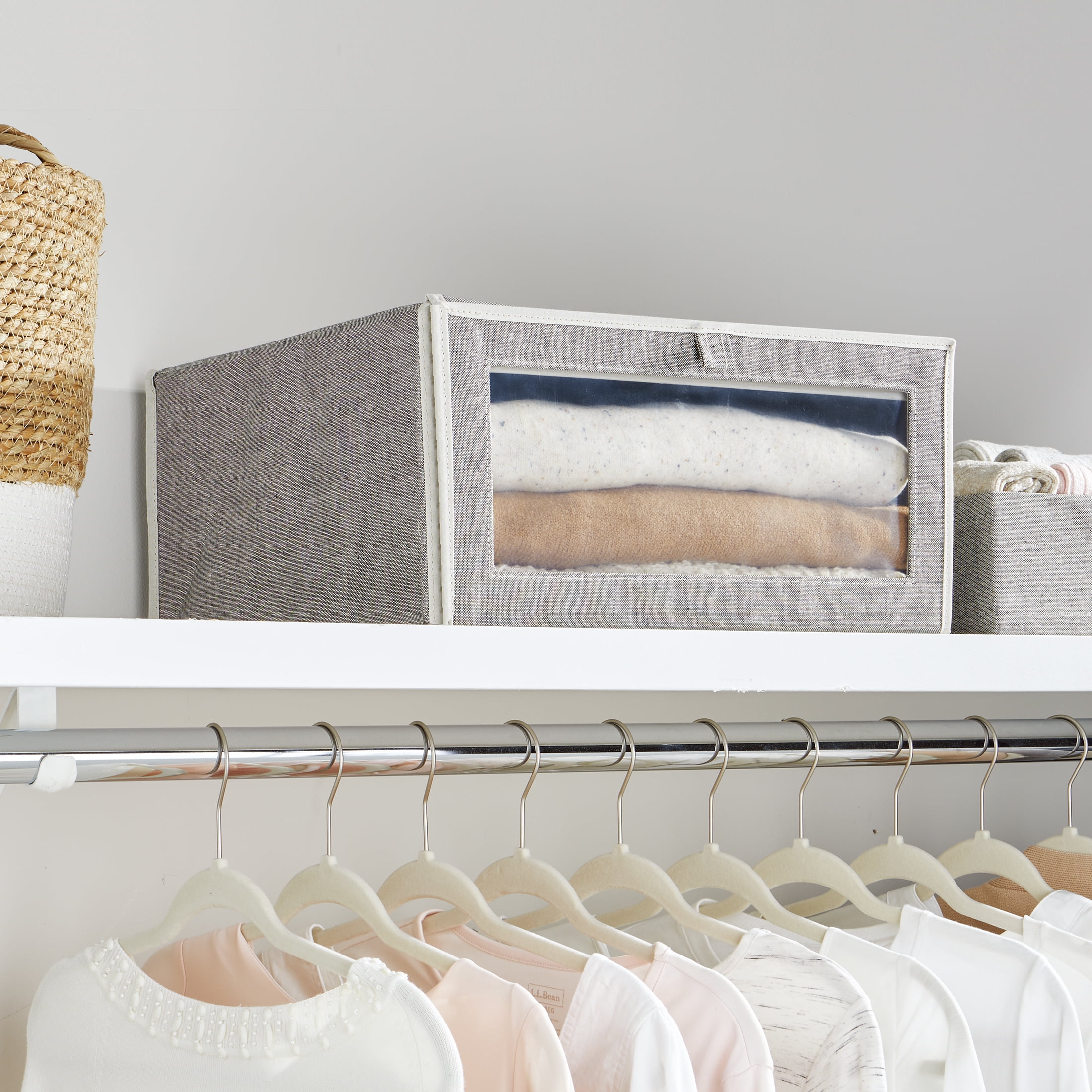 BHG DROP-FRONT CLOSET STORAGE BOX
