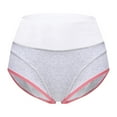 thumbnail image 4 of Sngxgn Women's Underwear Cotton Mid Waisted Ladies Panties Full Coverage Briefs(Grey,L), 4 of 4