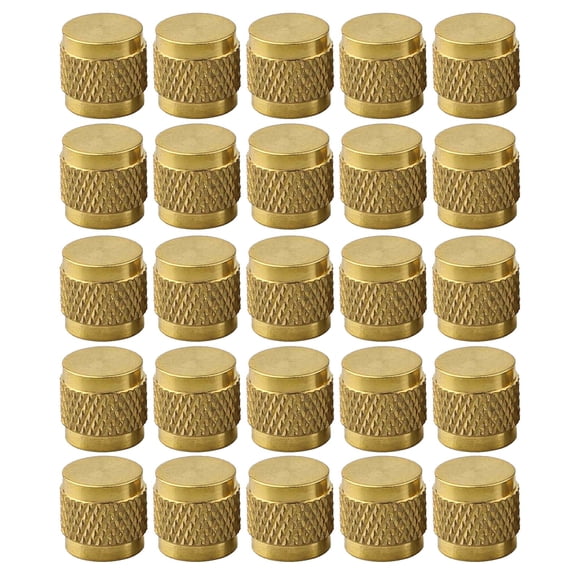 25/50PCS Engine Hood Cover /4 Round Brass with Rubber O-Ring HVAC Valve Cover
