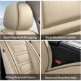 thumbnail image 6 of HQBQBUG Car Seat Covers Fit for Chevy Trailblazer 2021-2025 Faux Leather Waterproof Seat Covers Automotive Seat Protectors Cushions Gray,Front Seat, 6 of 7