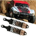 thumbnail image 3 of 1 Set Aluminum RC Shocks, 1/18 RC Crawler Car Adjustable Absorber Damper Upgrade Parts for Traxxas TRX4-M, Red, 3 of 7