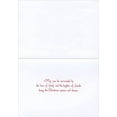 thumbnail image 2 of Designer Greetings Wreath with Polka Dot Bow Christmas Card (1 card/1 envelope), 2 of 2