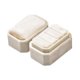 thumbnail image 3 of Joyero de terciopelo, caja para anillos, organizador de joyas pequeño y elegante, multifuncional. Beige, 3 of 9