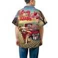 thumbnail image 5 of Be My Valentine's Goldendoodle Truck Full of Love Flower Balloon Hawaiian Shirt Breathable Summer Unisex Merch Doodle Dog Lover Gifts Idea - 02029, 5 of 6