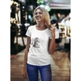 thumbnail image 2 of Raccon Blowing Out Hearts T-Shirt Women -Image by Shutterstock, Female x-Large, 2 of 4