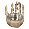 thumbnail image 6 of Hotpom Skeleton Hand Candle Holder, Heavy-Duty Resin Bone Finger Base, Spooky Tabletop Decor for Halloween, Gothic Home, Vampire, Witch, Zombie Party Centerpiece, 6 of 6