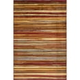 thumbnail image 1 of Unique Loom Barista Abstrait Rayures Zone Tapis 5' x 8' Rectangulaire Multi/Beige, 1 of 10